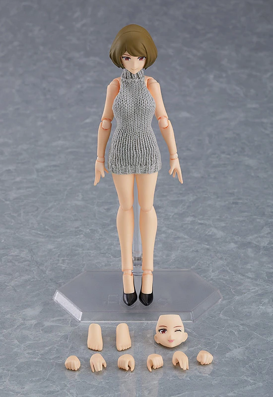 Max Factory Figma Female Body (Chiaki) With Backless Sweater Outfit 7 Max Factory Figma Female Body (Chiaki) With Backless Sweater Outfit - Image 7
