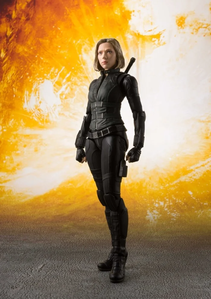 Marvel S.H.Figuarts Avengers: Infinity War Black Widow W/ Tamashii Effect Explosion Set 2 Marvel S.H.Figuarts Avengers: Infinity War Black Widow W/ Tamashii Effect Explosion Set - Image 2