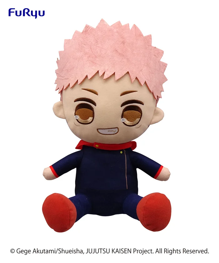 Jujutsu Kaisen Kyurumaru Super Big Plush Toy Yuji Itadori 1 Jujutsu Kaisen Kyurumaru Super Big Plush Toy Yuji Itadori
