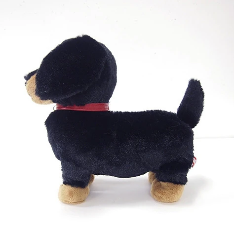 PUPS! Medium Black Miniature Dachshund Plush 2 PUPS! Medium Black Miniature Dachshund Plush - Image 2