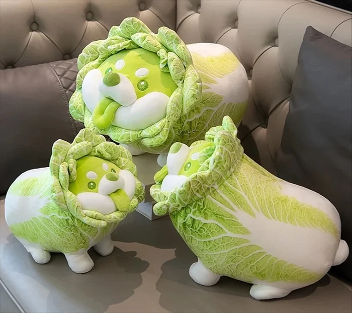 Vegetable Fairy Series Cabbage Dog 45cm Plush 3 Vegetable Fairy Series Cabbage Dog 45cm Plush - Image 3