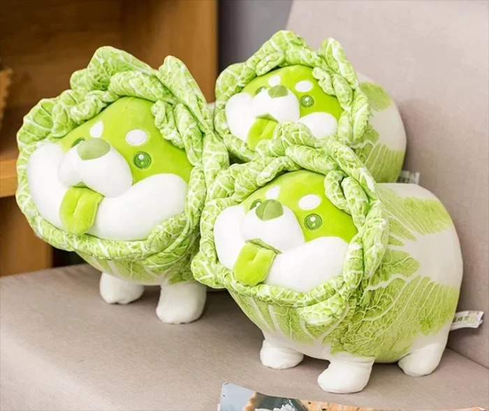 Vegetable Fairy Series Cabbage Dog 45cm Plush 2 Vegetable Fairy Series Cabbage Dog 45cm Plush - Image 2
