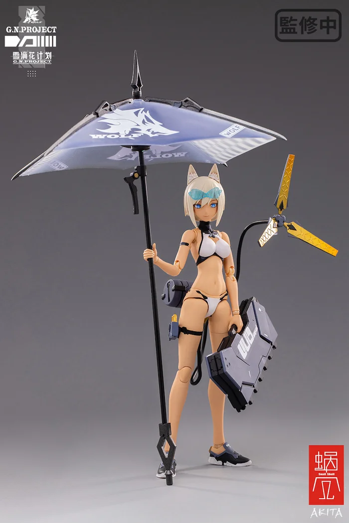 G.N.Project Vol. 1 WOLF-001: Swimsuit Figure Body & Equipment Set 1/12 Scale Action Figure 4 G.N.Project Vol. 1 WOLF-001: Swimsuit Figure Body & Equipment Set 1/12 Scale Action Figure - Image 4