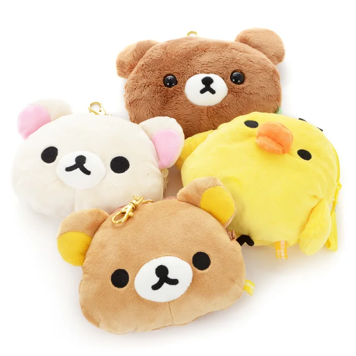 Rilakkuma Korilakkuma To Atarashii Otomodachi Reel Plush Pass Cases 1 Rilakkuma Korilakkuma To Atarashii Otomodachi Reel Plush Pass Cases
