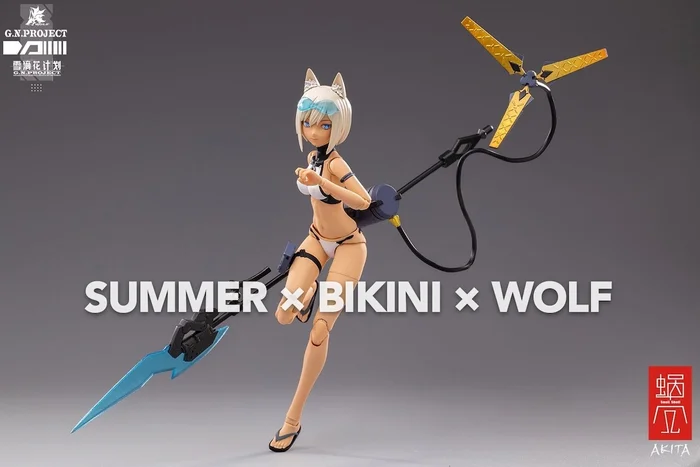 G.N.Project Vol. 1 WOLF-001: Swimsuit Figure Body & Equipment Set 1/12 Scale Action Figure 2 G.N.Project Vol. 1 WOLF-001: Swimsuit Figure Body & Equipment Set 1/12 Scale Action Figure - Image 2