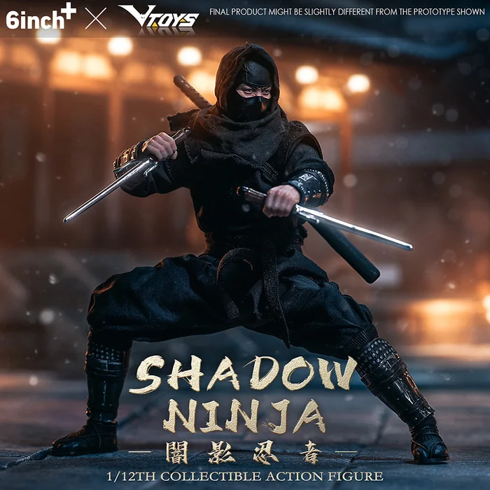 Shadow Ninja (Black) 1/12 Scale Action Figure 1 Shadow Ninja (Black) 1/12 Scale Action Figure
