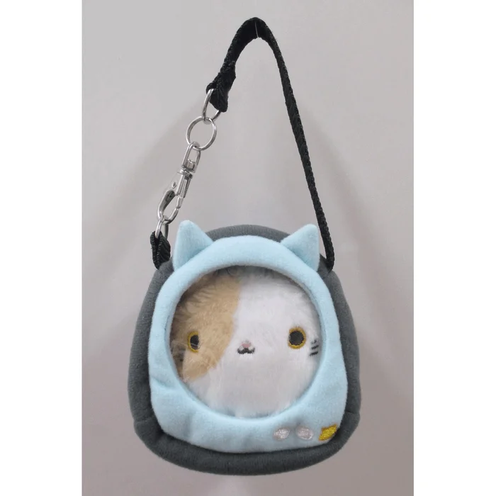 Neko-dango Osan-Pouch Light Blue Cat Carrying Case 5 Neko-dango Osan-Pouch Light Blue Cat Carrying Case - Image 5