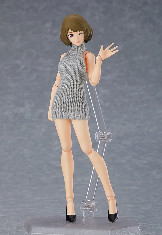 Max Factory Figma Female Body (Chiaki) With Backless Sweater Outfit 1 Max Factory Figma Female Body (Chiaki) With Backless Sweater Outfit