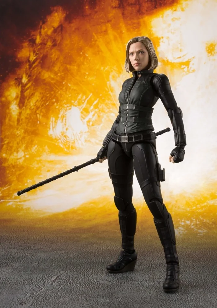 Marvel S.H.Figuarts Avengers: Infinity War Black Widow W/ Tamashii Effect Explosion Set 3 Marvel S.H.Figuarts Avengers: Infinity War Black Widow W/ Tamashii Effect Explosion Set - Image 3