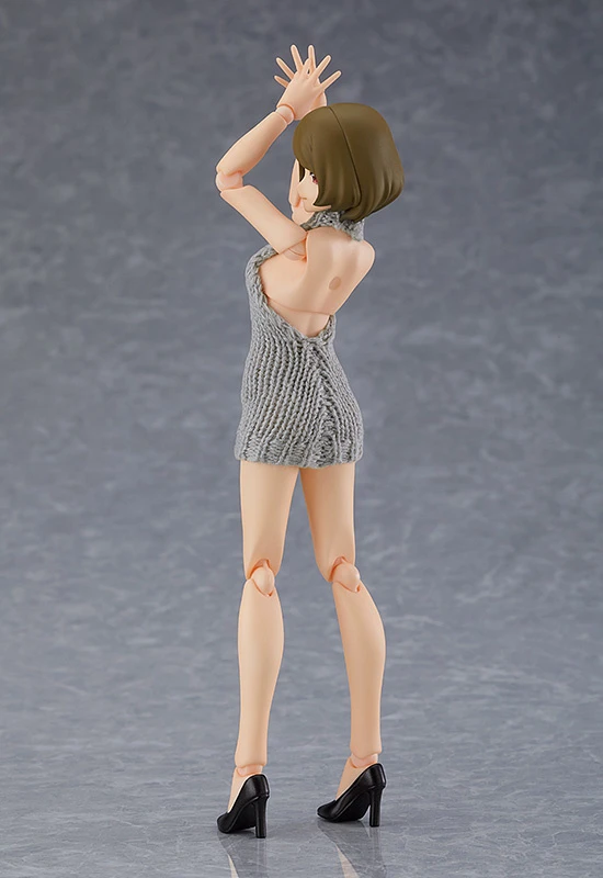 Max Factory Figma Female Body (Chiaki) With Backless Sweater Outfit 4 Max Factory Figma Female Body (Chiaki) With Backless Sweater Outfit - Image 4