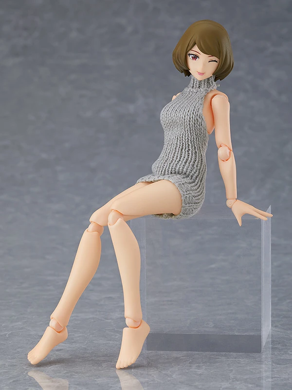 Max Factory Figma Female Body (Chiaki) With Backless Sweater Outfit 5 Max Factory Figma Female Body (Chiaki) With Backless Sweater Outfit - Image 5