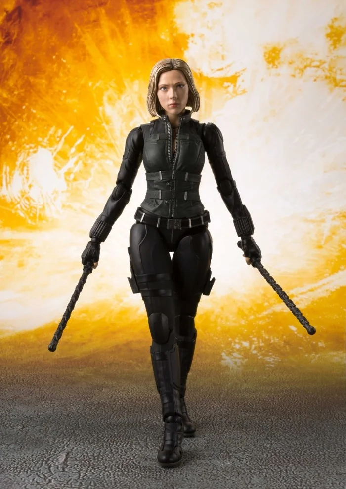 Marvel S.H.Figuarts Avengers: Infinity War Black Widow W/ Tamashii Effect Explosion Set 4 Marvel S.H.Figuarts Avengers: Infinity War Black Widow W/ Tamashii Effect Explosion Set - Image 4