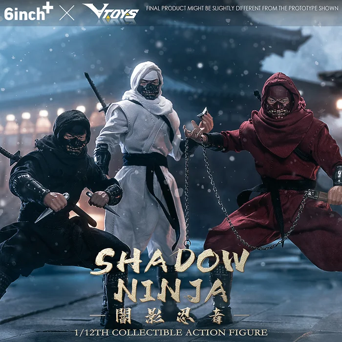 Shadow Ninja (White) 1/12 Scale Action Figure 7 Shadow Ninja (White) 1/12 Scale Action Figure - Image 7