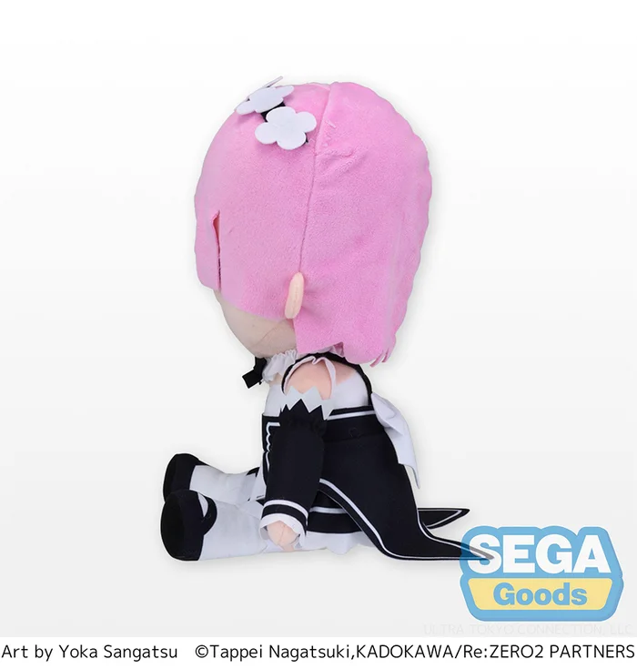 Fuwapuchi Re:Zero -Starting Life In Another World- Ram Large Plush 2 Fuwapuchi Re:Zero -Starting Life In Another World- Ram Large Plush - Image 2