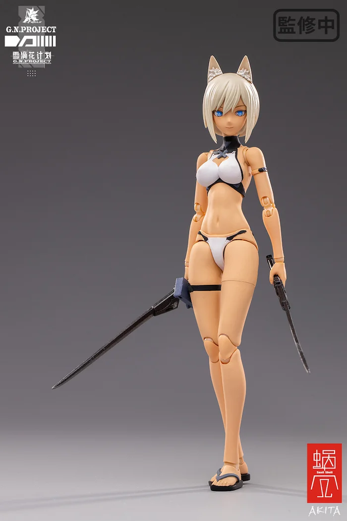 G.N.Project Vol. 1 WOLF-001: Swimsuit Figure Body & Equipment Set 1/12 Scale Action Figure 14 G.N.Project Vol. 1 WOLF-001: Swimsuit Figure Body & Equipment Set 1/12 Scale Action Figure - Image 14