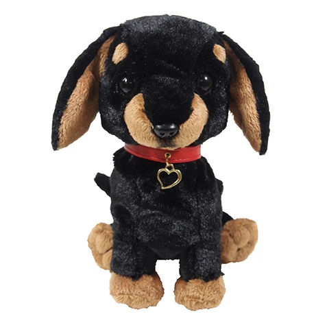 PUPS! Medium Black Miniature Dachshund Plush 1 PUPS! Medium Black Miniature Dachshund Plush